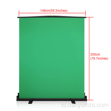 148x200cm Studio Fotografi latar belakang Layar Hijau portabel